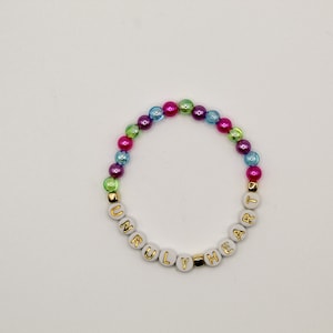 The Prom Bracelet, Stretchy Bracelet, Bead Bracelet, Sister Friend Family Gift Present Festival Musical Music LGBT Lesbian Gay Pride Love