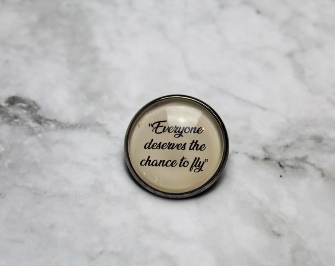 Wicked Pin Badge, Defying Gravity Badge, Brooch Button Badge Accessory Jewellery Gift Present Novelty Bag Shirt Musical Elphaba Glinda