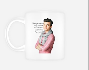 Chris Colfer Mug, Kurt Hummel Coaster, Glee Mug Gift for her for him Sister Friend Tea Mug Coffee Mug Actor Coaster Gleek LGBT Klaine