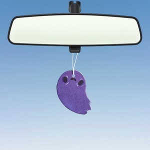 Paarse geest luchtverfrisser Halloween auto luchtverfrisser Spookachtig seizoen geest auto geur geur cadeau eng cartoon schattig nieuwigheid luchtverfrisser