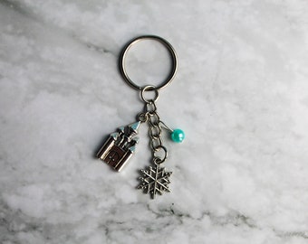 Porte-clés La Reine des neiges, breloque de sac Disney, Elsa, cadeau porte-clés, cadeau de famille, sac à main de famille, breloques mignonnes, princesse Anna, reine des neiges