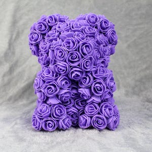 Rose Bear Flower Bear Teddy Artificial Rose Birthday Christmas Mother&#39;s Day Gift for Her Gift For Him Nan Friend Daughter Son Friend Custom