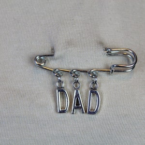 Broche papa, broche fantaisie, épingle à nourrice, épingle de kilt, insigne d&#39;épingle, breloques pour sac, breloques, insigne d&#39;épingle, cadeau, anniversaire de fête des pères père nouveau papa