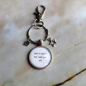 The world is a book Bag Charm, Travel Keyring, Plane Keychain, Bag Charm Gift Present Family Purse Stocking Stuffer Cute BFF Holiday World