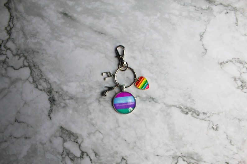 Prom Keychains The Prom Bag Charm, Musical Keyring, Theatre Keychain Stage Bag Charm ...