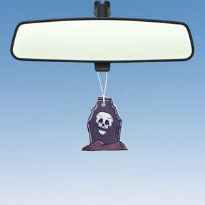 Grafsteen Luchtverfrisser Halloween Auto Luchtverfrisser Griezelig Seizoen Schedel Auto Geur Geur Cadeau Eng Cartoon Schattig Nieuwigheid Luchtverfrisser