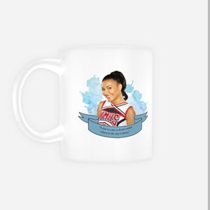 Glee Santana Lopez Mug, Naya Rivera Coaster, Glee Mug Gift for her for him Sister Friend Tea Mug Coffee Mug Actor Coaster Gleek Brittana