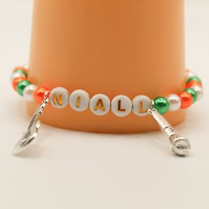 Niall Horan Bracelet, Stretchy Bracelet, Bead Bracelet, Sister Friend Family Gift Present Festival Music Irish 1D One Direction BF GF BFF