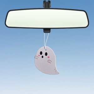Ghost luchtverfrisser Halloween auto luchtverfrisser Griezelig seizoen Monster auto geur geur geur cadeau eng cartoon schattig nieuwigheid luchtverfrisser