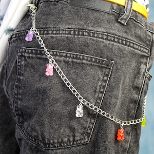 Gummibärchen Jeanskette, Accessoires, Hip Hop, Street Fashion, Gürtelkette, Geldbörsenkette, Punk, Rock, Alternative, Gürtelkette, Hosenkette