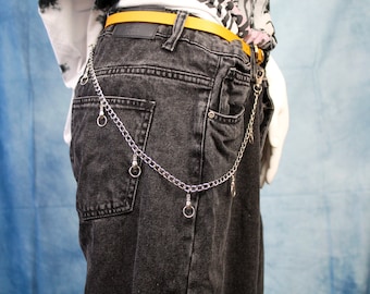 Door Knocker Jean Chain, Accessories, Hip Hop, Street Fashion, Belt Chain, Wallet Chain, Punk, Rock, Alternative, Belt Chain, Pants Chain