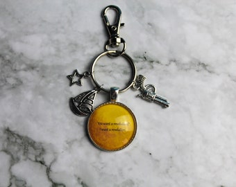 Hamilton Bag Charm, Musical Keyring, Theatre Keychain Stage Bag Charm Gift Present Family Purse Stocking Stuffer Cute Charms War