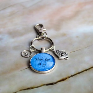 Moana Inspired Bag Charm, Fairy tale Keyring, Ocean Keychain, Gift Present Family Purse Stocking Stuffer Cute Charms Princess Sea Beach