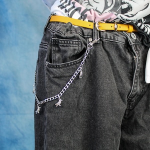 Raben Jeanskette, Accessoires, Hip Hop, Street Fashion, Gürtel Kette, Geldbörsen Kette, Punk, Rock, Alternative, Gürtel Kette, Hosen Kette