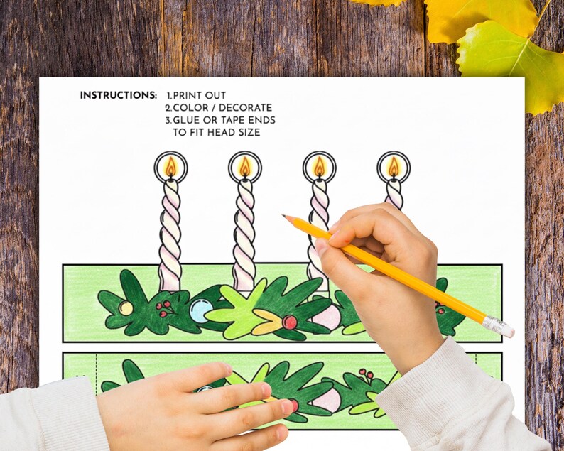 Saint Lucy Coloring Craft: St Lucia Crown Craft, Evergreen Crown With ...
