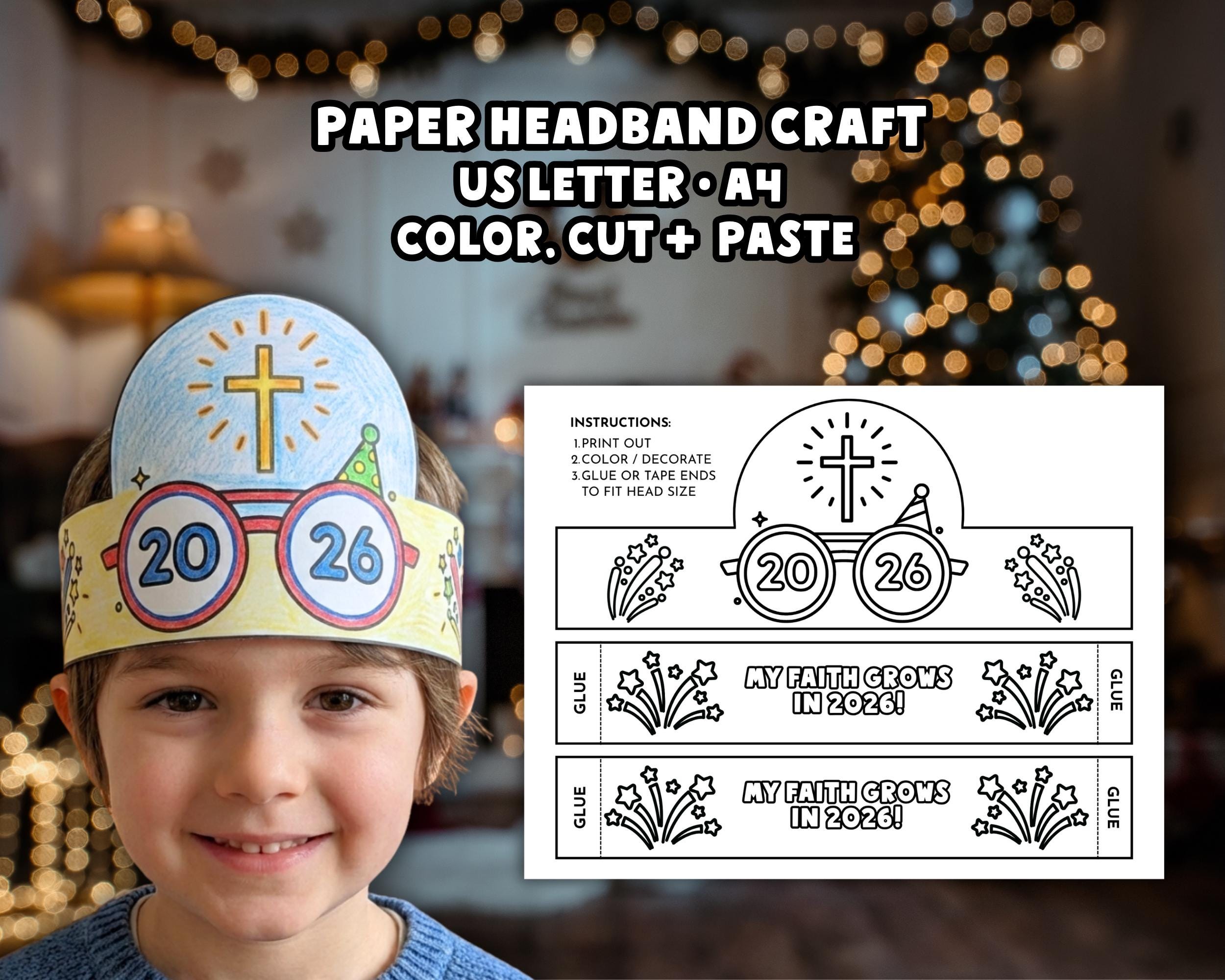 New Years Craft: Sunday School Lesson New Year's 2026 Activity,…