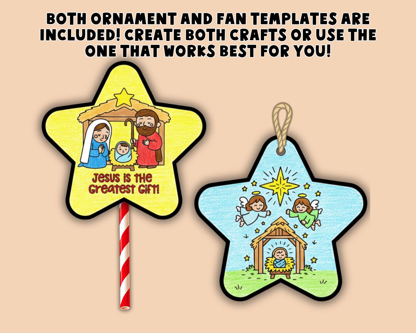 Christmas Sunday School Craft: Jesus is the Greatest Gift Ornament ...
