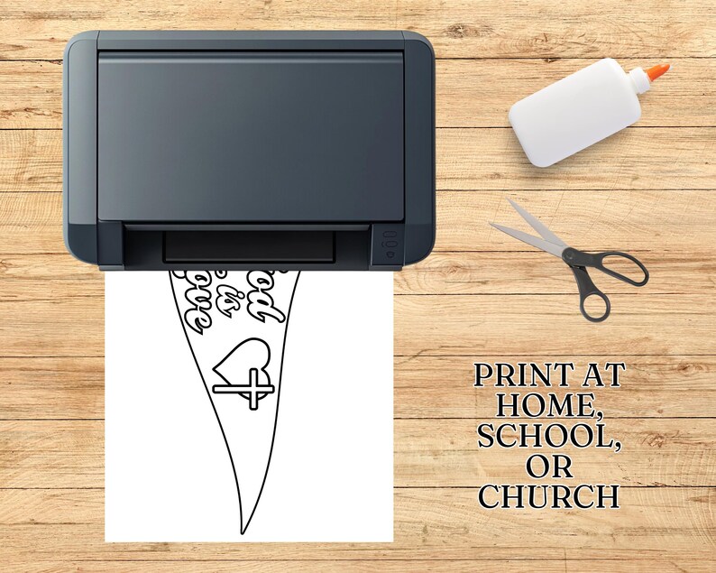 God is Love Craft: Sunday School Pennant Flag Craft, Bible Study ...