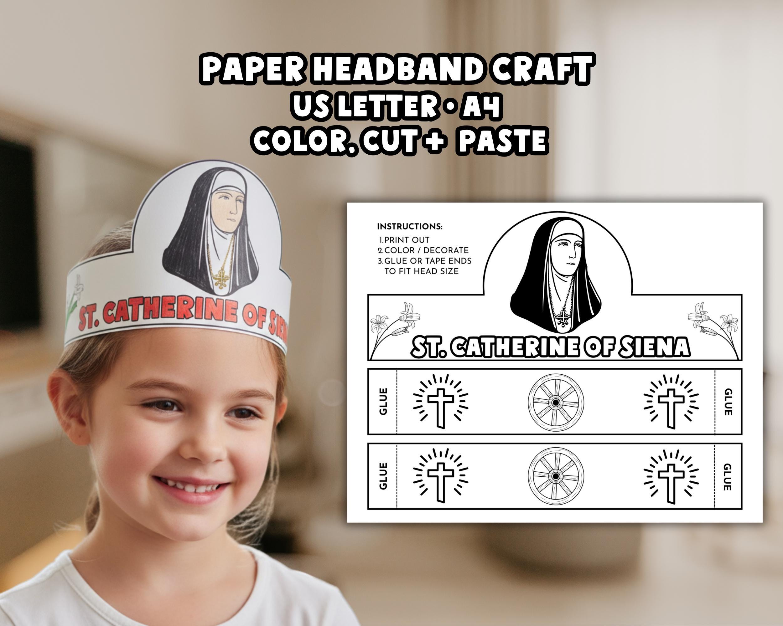 St Catherine of Siena Craft: All Saints Day Sunday School Paper Crown ...