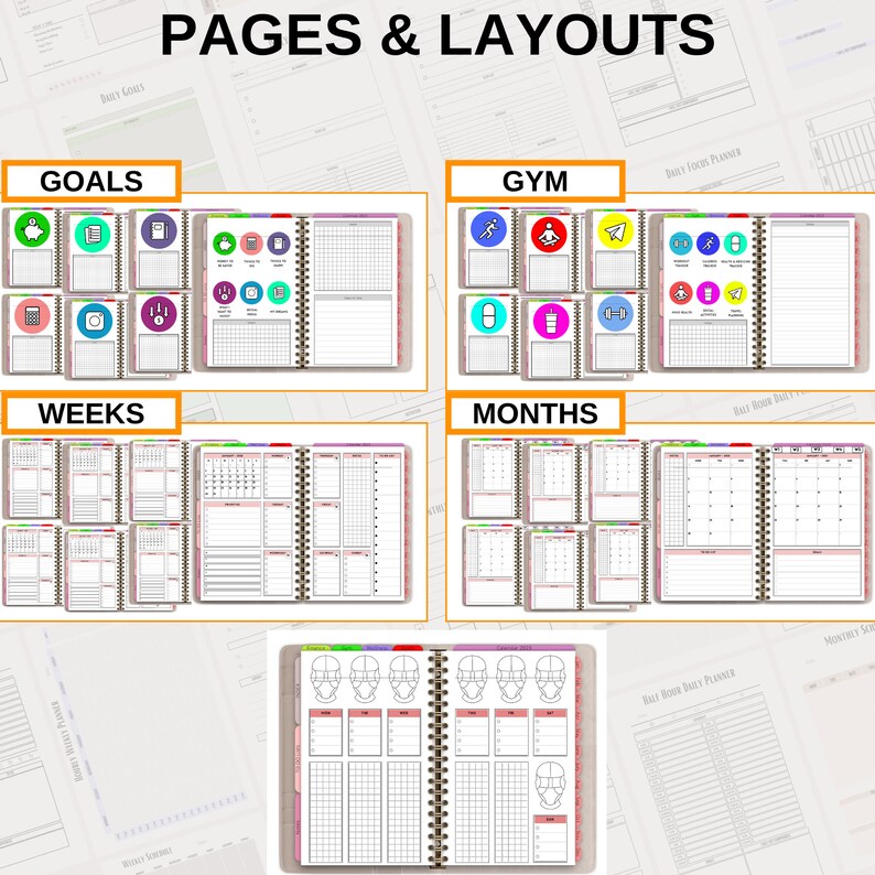 Digital Planner 2023 Undated Goodnotes Notability Digital Etsy