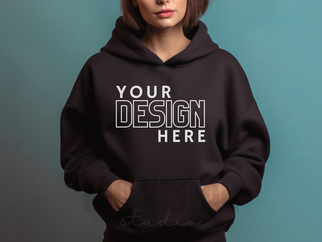 Gildan 18500 Mockup Black Hoodie Mockup Black Gildan Hoodie - Etsy