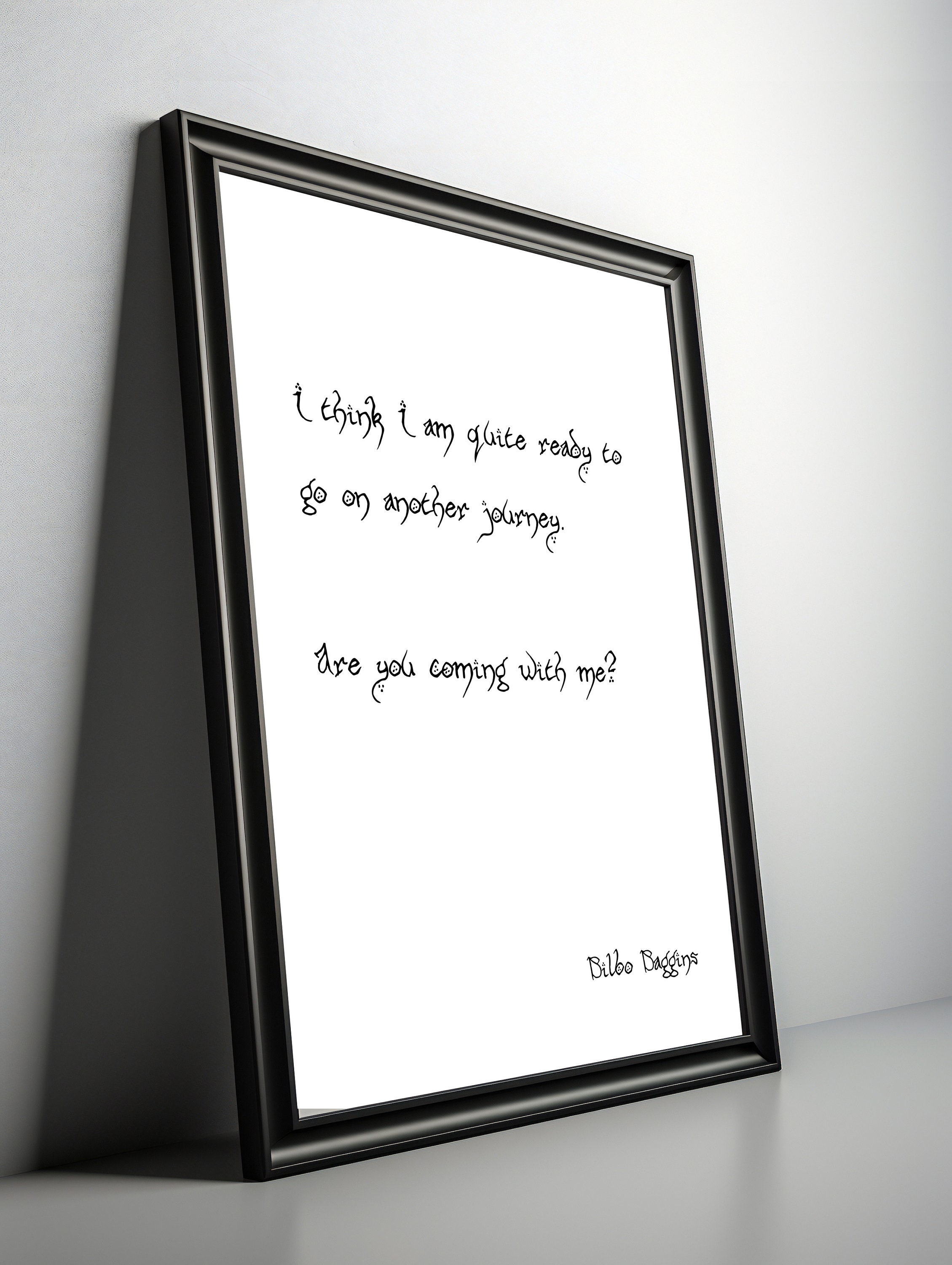 Bilbo Baggins Quotes Set LOTR Quotes Bilbo's Birthday Etsy