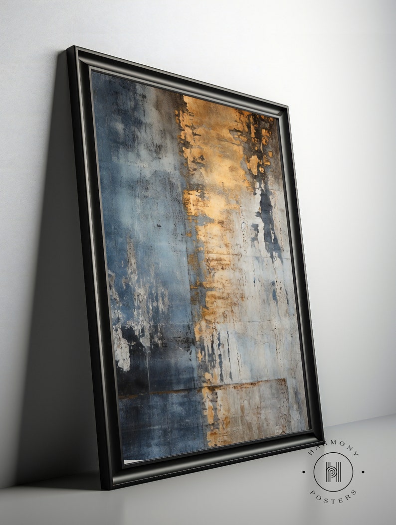 Gold Gray Wall Art Set of 3, Abstract Gold Prints, Gold Bedroom Art