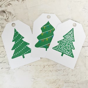 Christmas Tree Gift Tags, Christmas Gift Tags, Tree Gift Tags, Xmas Gift Tags, Custom Gift Tags, Tree Tag, Gift Tags, Christmas, 9 Pack