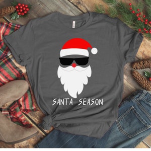 Chemise de Noël, chemise du Père Noël, chemise de Noël drôle, cadeau de Noël, chemise de vacances, chemise de Noël moche, cadeau de Noël, père Noël