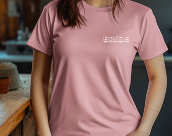 Bride, bride shirt, wedding shirt, bachelorette shirt, engagement shirt, wife shirt, new wife shirt, bride tshirt, bride tee, wedding tshirt