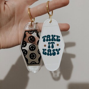 Motel keychain