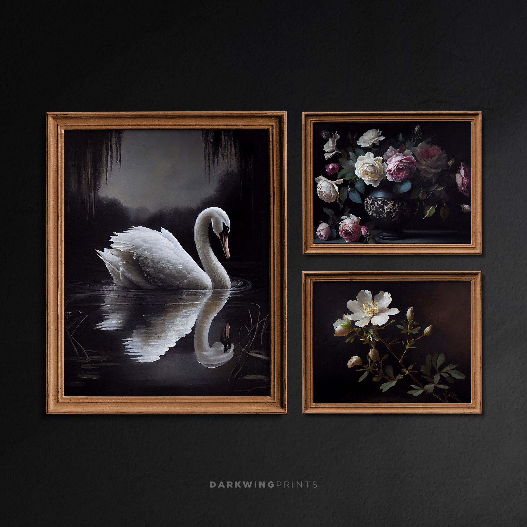 Dark Academia Gallery Wall Print Set of 9, Vintage Moody Art, Dark ...