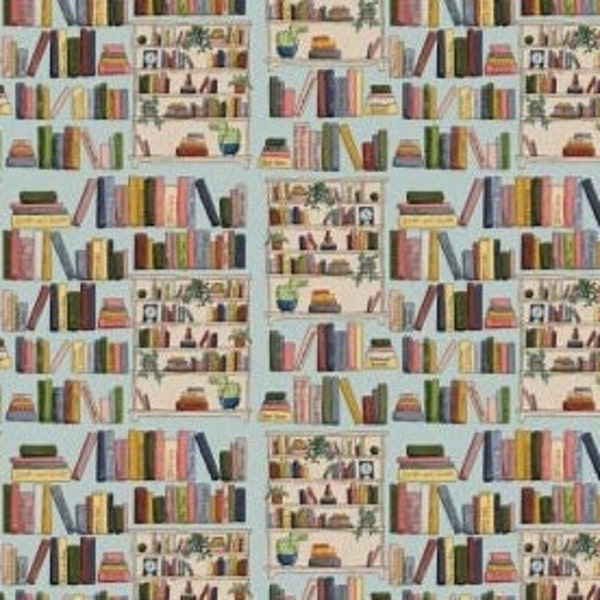 Wrapping paper: book shelf, stacks of books {Birthday, anniversary, Christmas, all occasion, gift wrap}