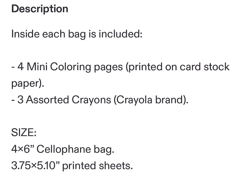 Christening Baptism coloring pages and crayons - 1 bag (1 child) - Baptism party favors image 5
