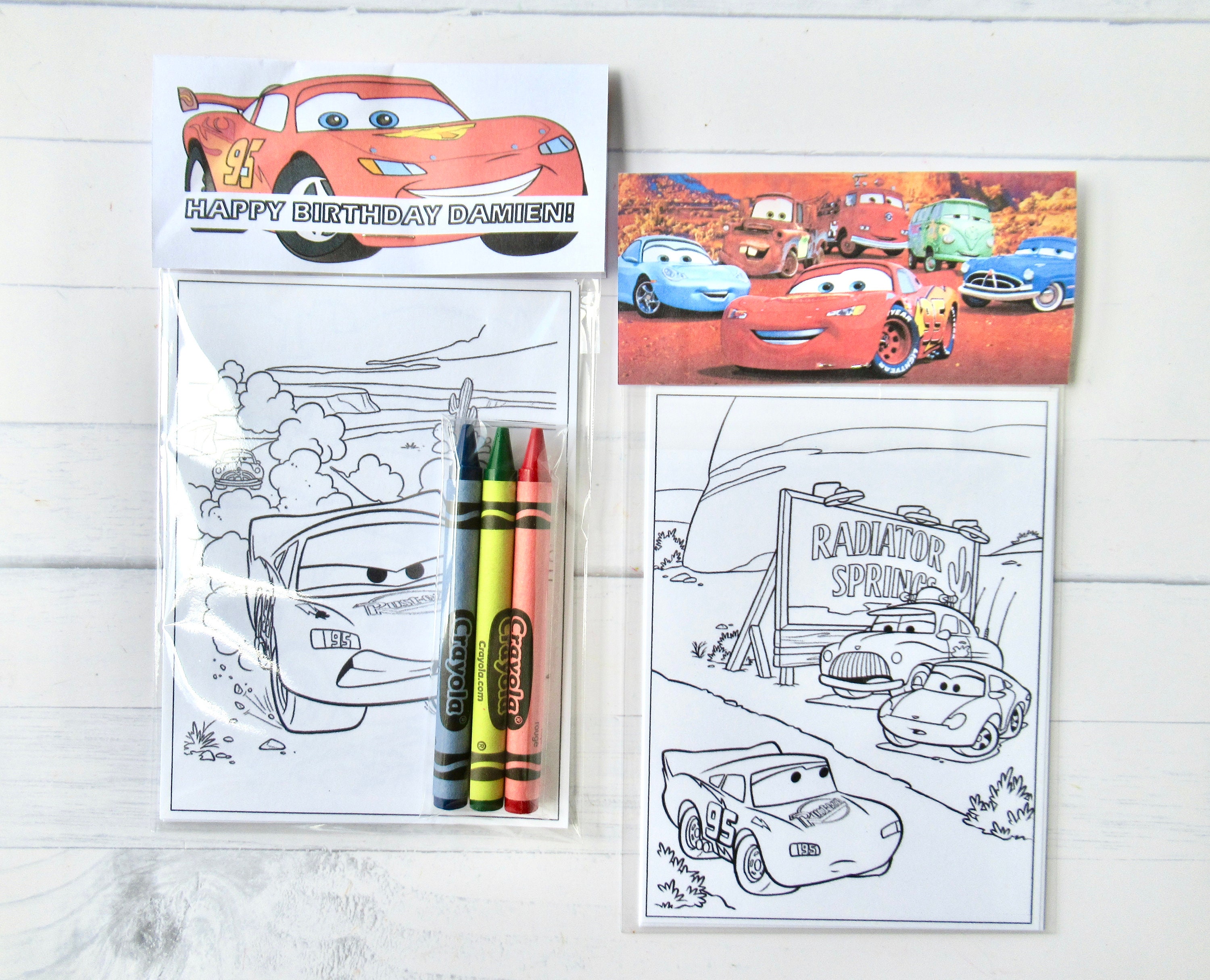 Disney Cars Lightning McQueen Mini Crayon Packs - (Lot of 5)