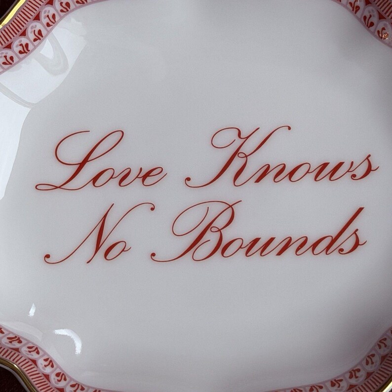 Mottahedeh Love Knows No Bounds Trinket Ring Tray - Thumbnail 3
