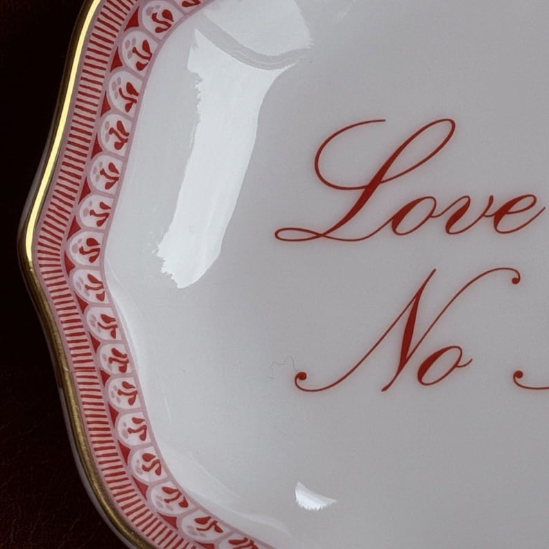 Mottahedeh Love Knows No Bounds Trinket Ring Tray - Thumbnail 5