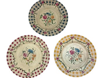 French Country Decorative Plates Jane Keltner - Set of 3 Vintage 8.5”