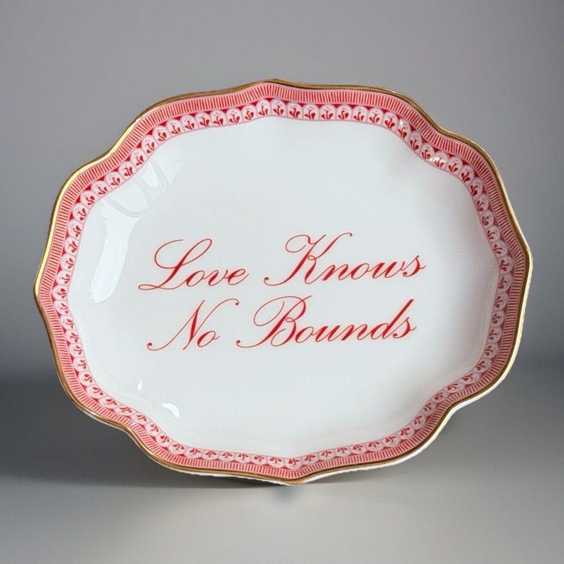 Mottahedeh Love Knows No Bounds Trinket Ring Tray - Thumbnail 2