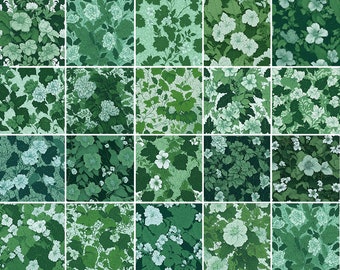 20 Creative Floral Digital Downloads: Kunst, Design, Unikat, Hortensien, Magnolien, Blumen, Blätter, Muster