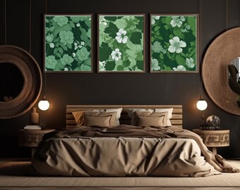 23 florale digitale Daunenladungen: Kunst, Design, Unikate, Hortensien, Magnolien, Blüten, Blätter, Muster,