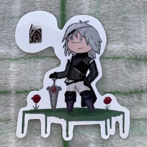 Nier Replicant Brother Nier and Weiss sticker