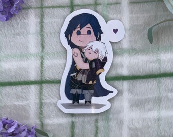 Chrom and Plushie Robin Fire Emblem Awakening Sticker