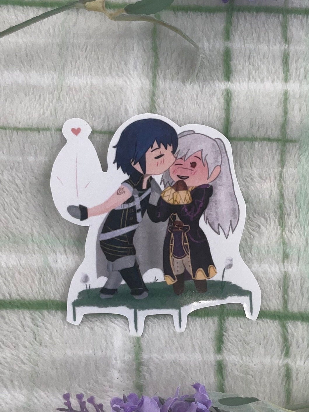 Chrom and F! Robin sticker fire emblem awakening