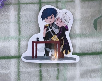 Chrom and M! Robin sticker fire emblem awakening
