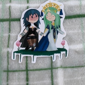 F! Byleth and Lady Rhea Fire Emblem Three Houses Sticker