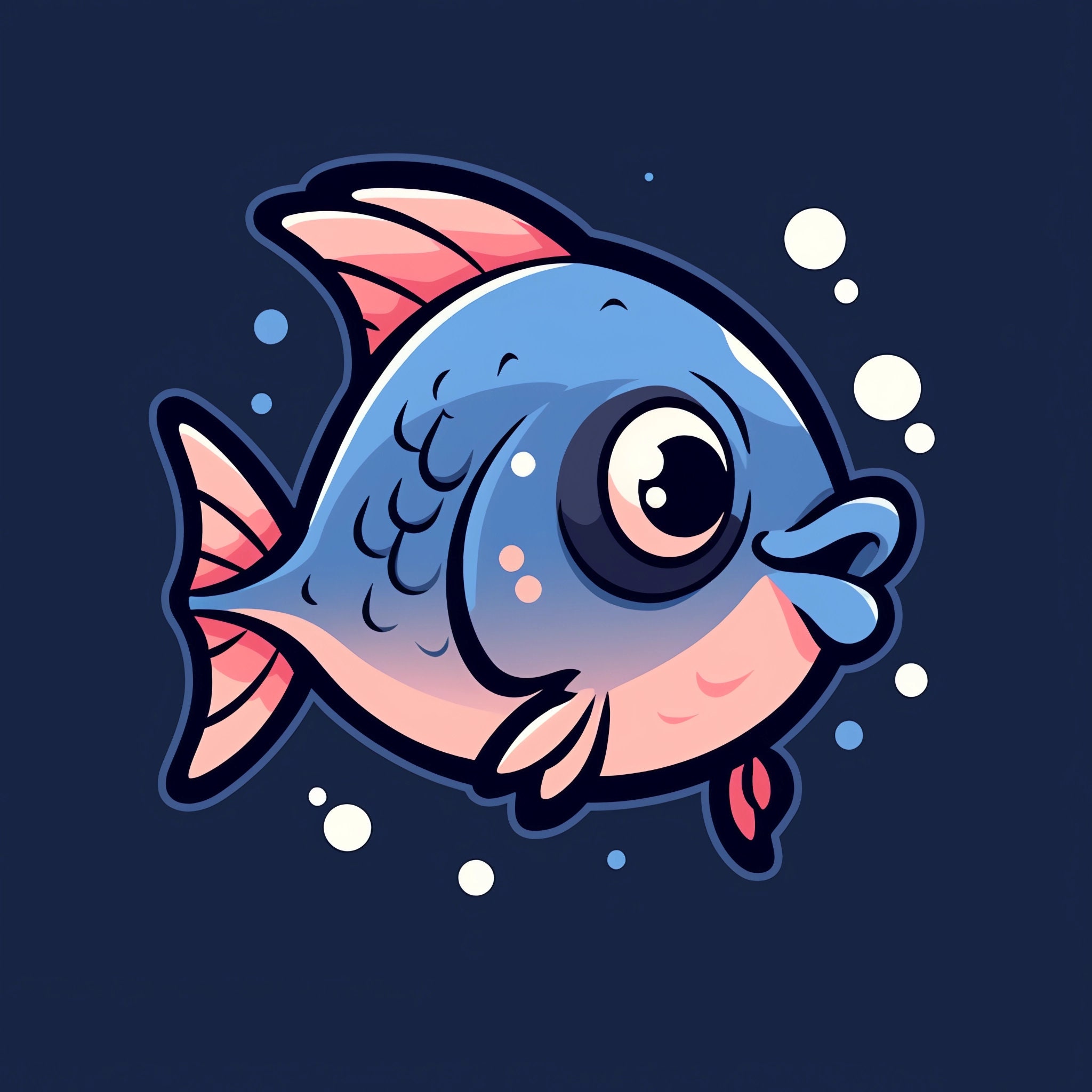 Mascot Logo Fish Mascot Logo Logo Fish Etsy