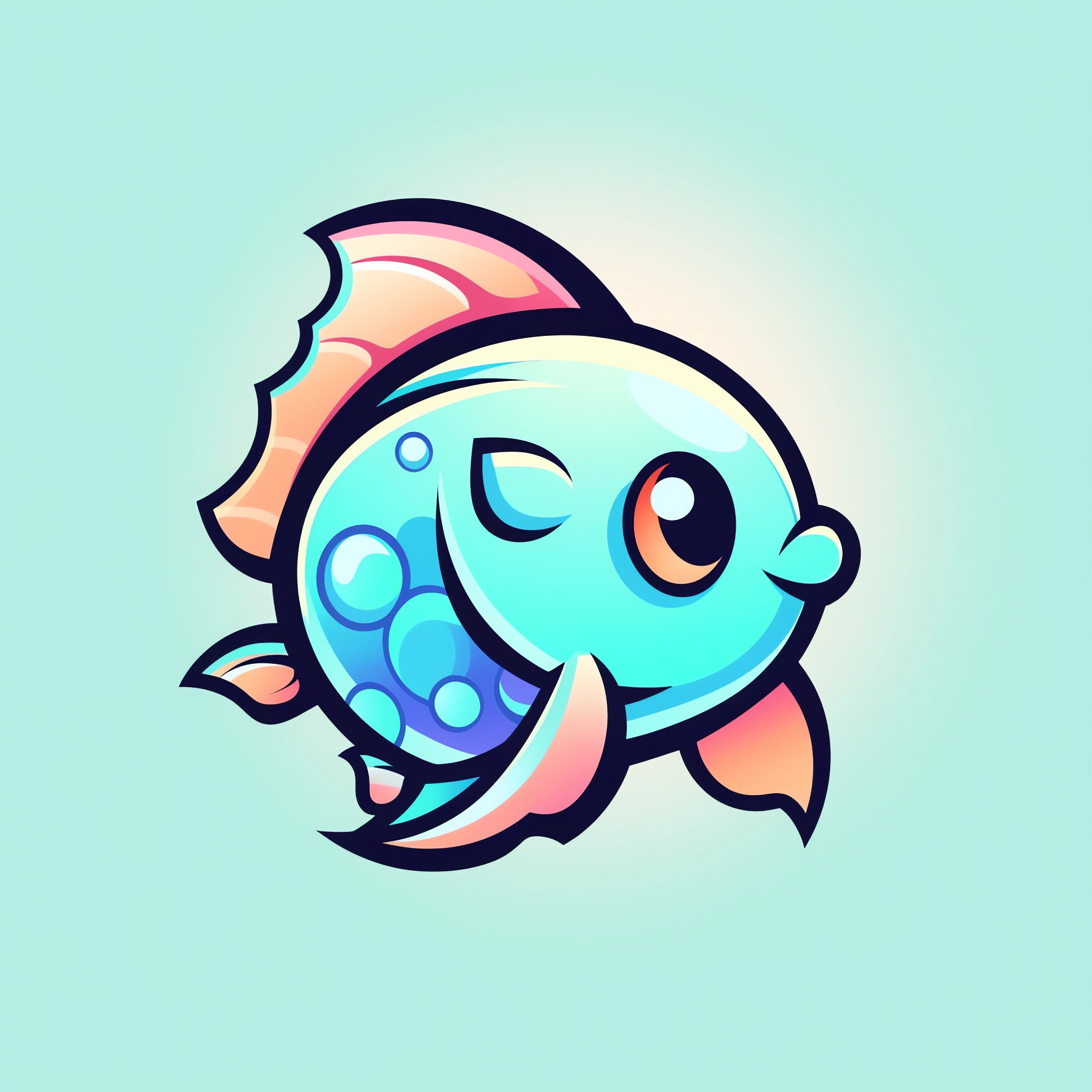 Mascot Logo Fish Mascot Logo Logo Fish Etsy