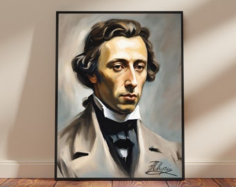 Chopin Portrait Poster: Classical Music Wall Art (Digital Download)
