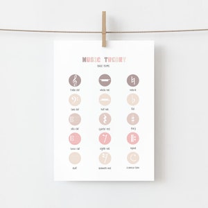 Music Theory Poster: Basic Terms & Symbols (digital Download) - Etsy